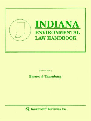 cover image of Indiana Environmental Law Handbook
